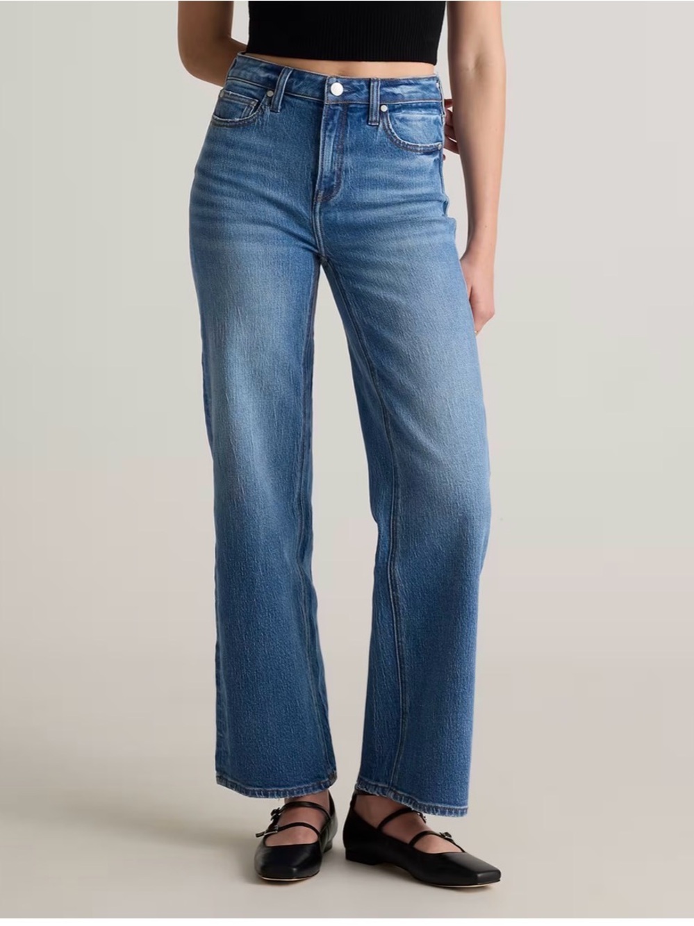 Quince Bella Stretch Relaxed Straight Jeans